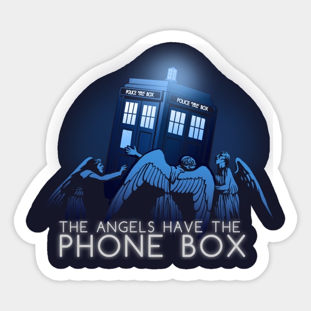 The Angels Have the Phone Box Sticker by MeganLara